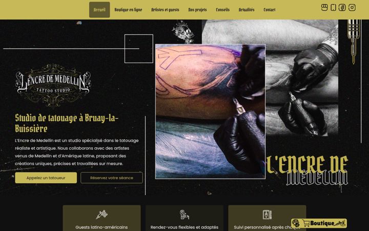 Screenshot of lencredemedellin.fr