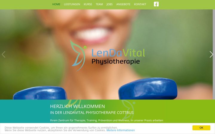 Screenshot of lendavital.de