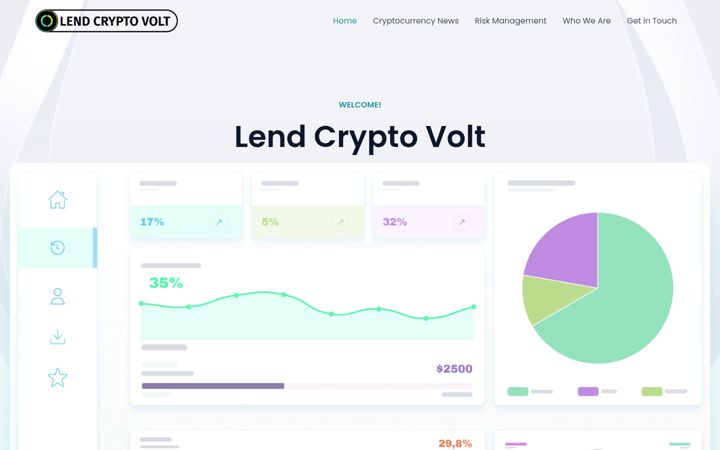 Screenshot of lendcryptovolt.com