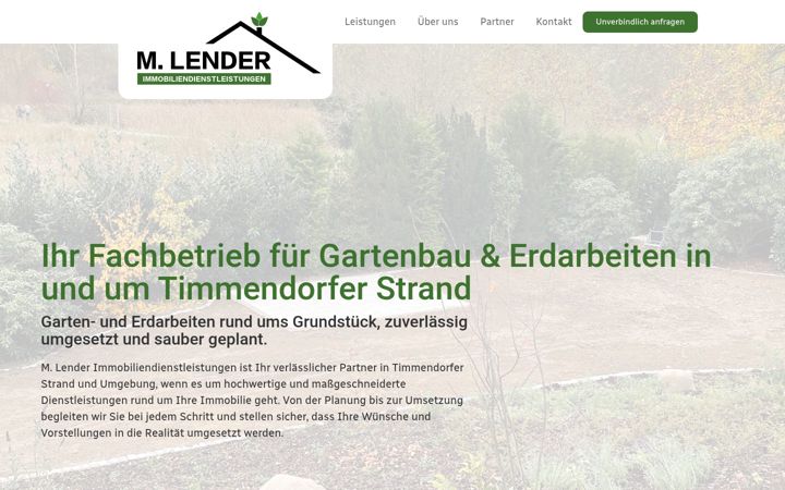 Screenshot of lender-gartenbau.de