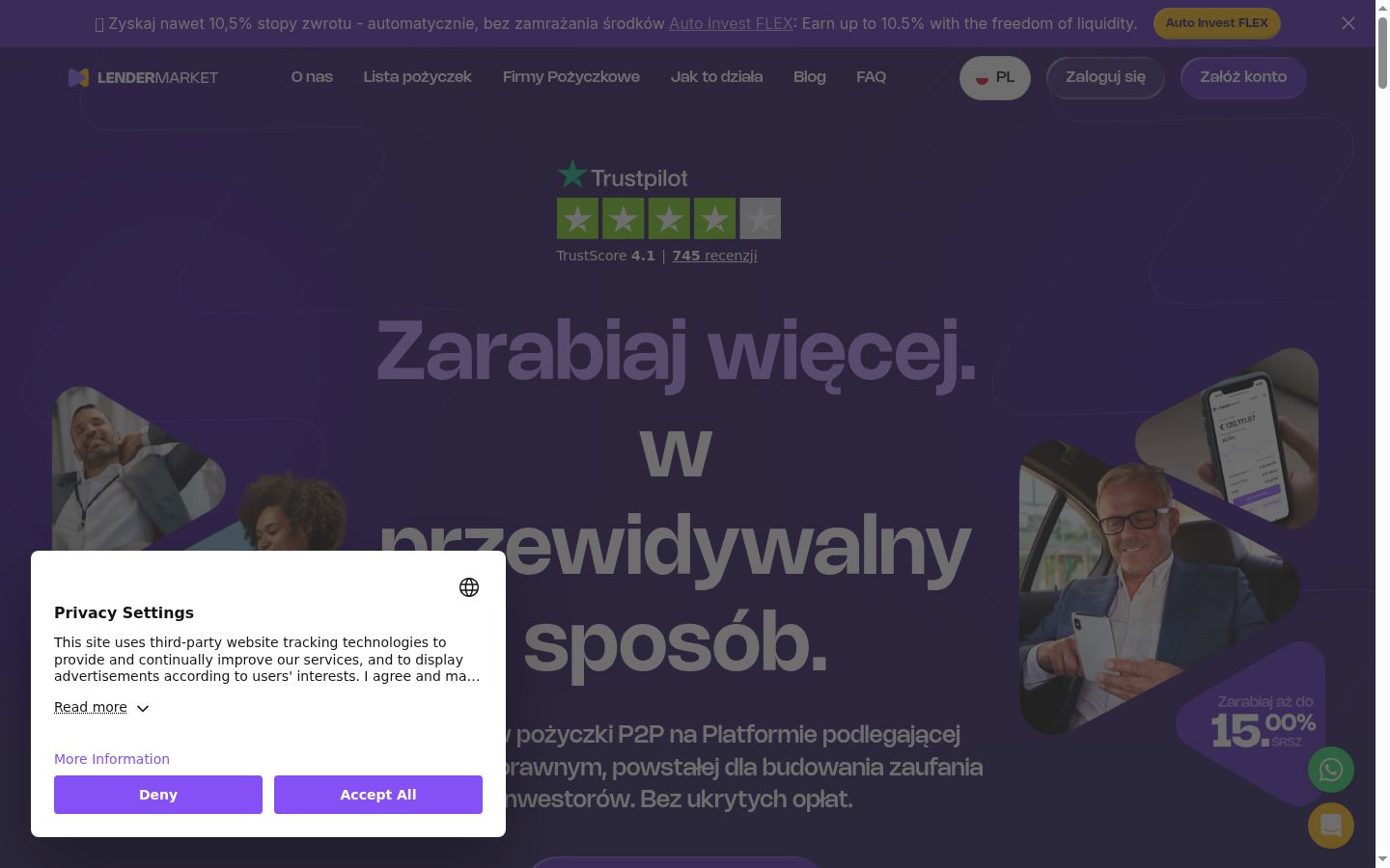 Screenshot tal-banner tal-kunsens muri qabel kwalunkwe interazzjoni