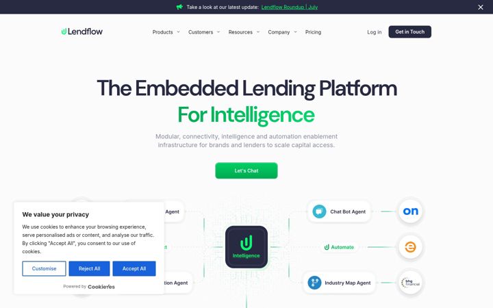 Screenshot of lendflow.com