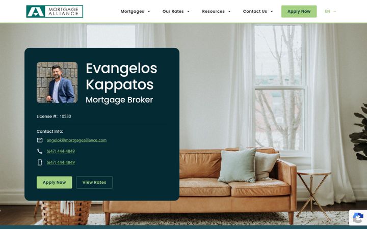 Screenshot of lendfunds.ca