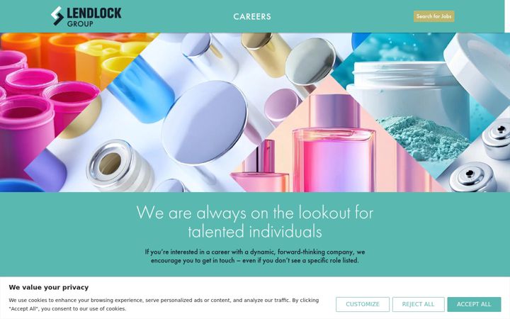 Screenshot of lendlockgroupjobs.co.uk