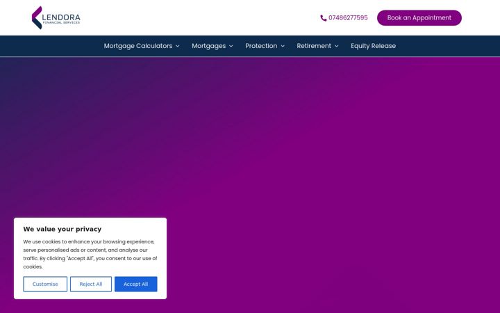 Screenshot of lendorafs.co.uk