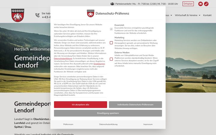 Screenshot of lendorf.at