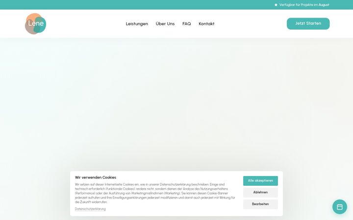 Screenshot of lene-health.de