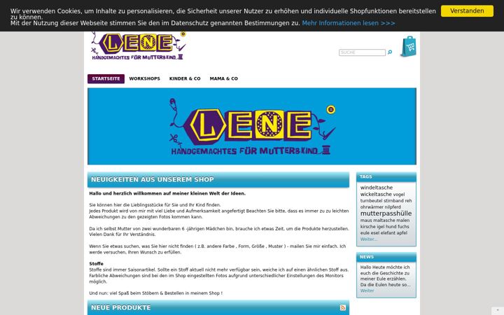 Screenshot of lene-le.de
