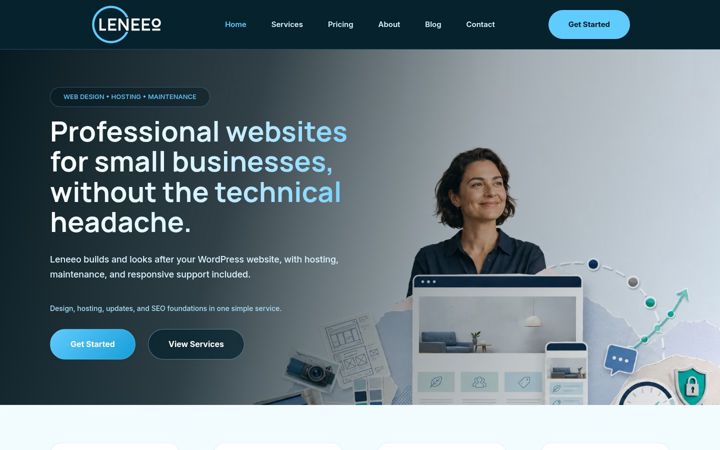 Screenshot of leneeo.com
