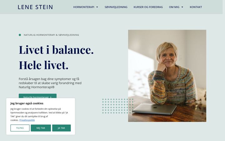 Screenshot of lenestein.dk