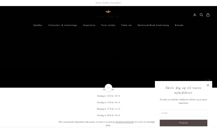 Screenshot of lenevisholm.dk
