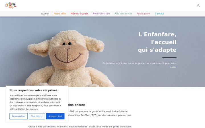 Screenshot of lenfanfare.org