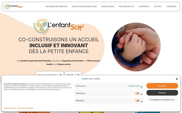 Screenshot of lenfantscop-formation.fr