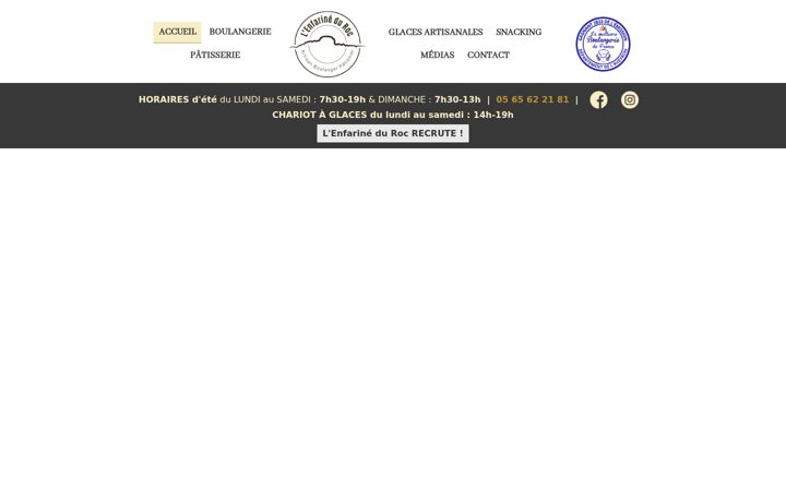 Screenshot of lenfarineduroc.fr