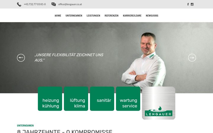 Screenshot of lengauer.co.at