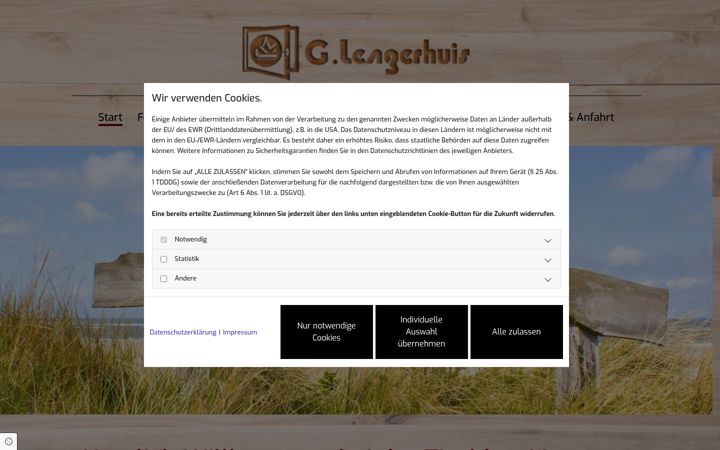 Screenshot of lengerhuis.de
