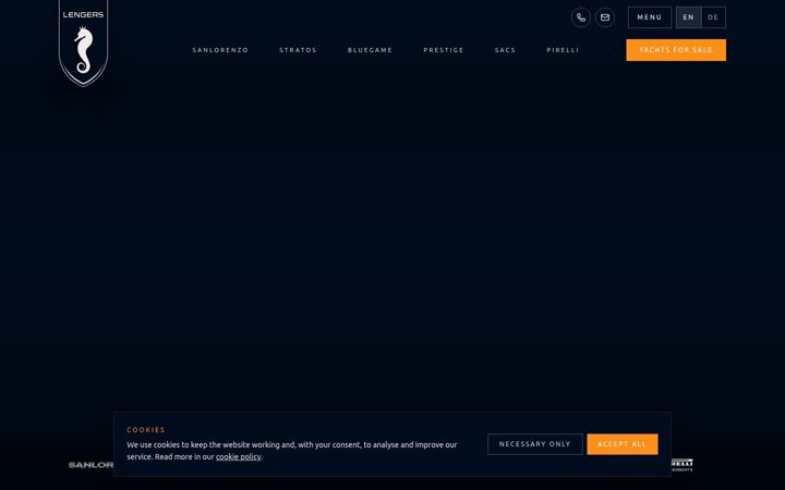Screenshot of lengersyachts.com