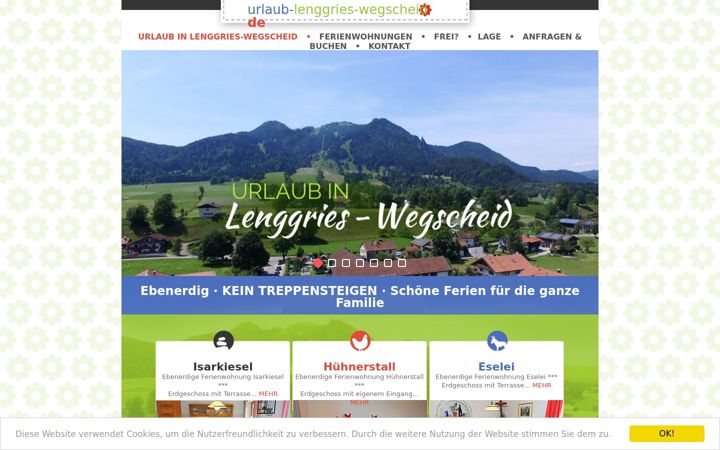 Screenshot of lenggries-wegscheid.de