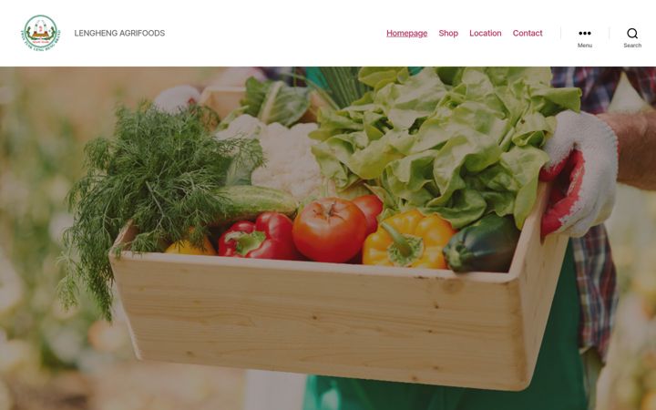 Screenshot of lenghengagrifoods.com