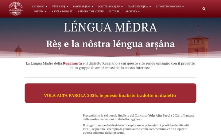 Screenshot of lenguamedra.it