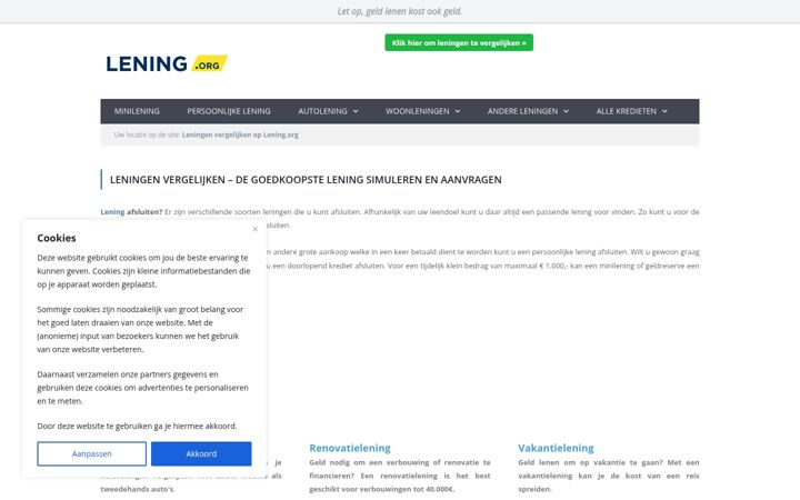 Screenshot of lening.org
