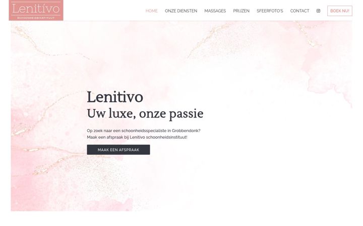 Screenshot of lenitivo-schoonheidsinstituut.be