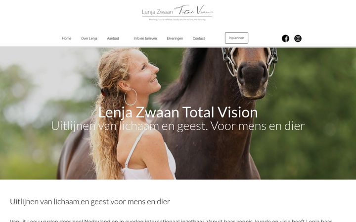 Screenshot of lenjazwaan.nl