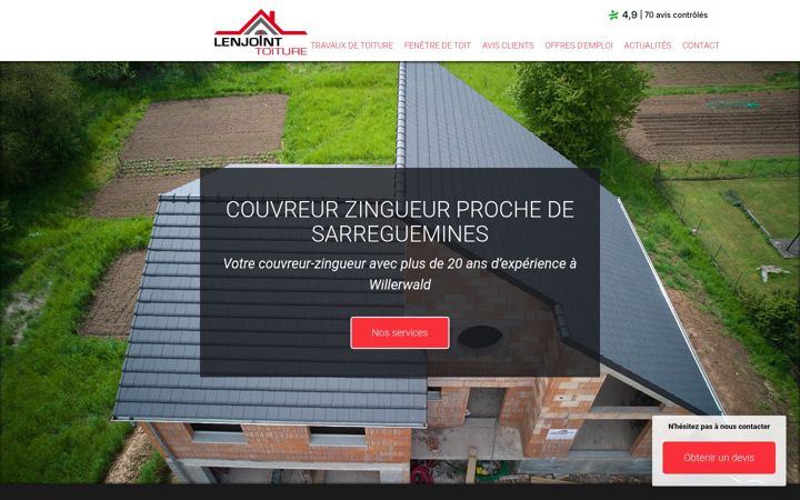 Screenshot of lenjoint-toiture-avis.fr