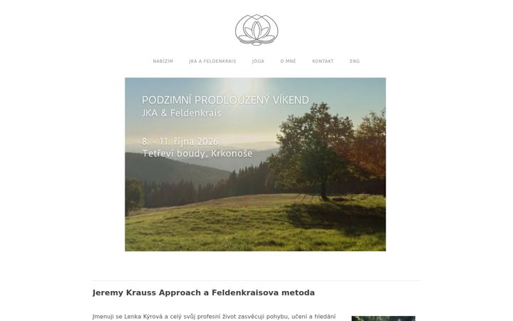 Screenshot of lenkakyrova.cz