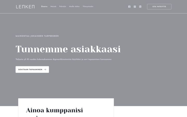 Skærmbillede af lenken.fi
