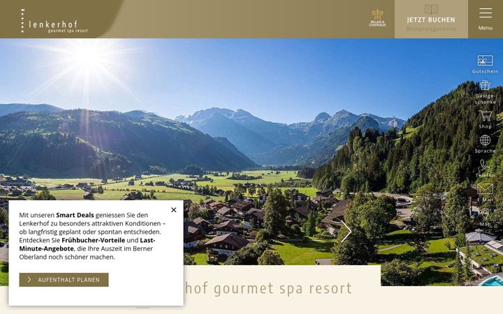 Screenshot of lenkerhof.ch