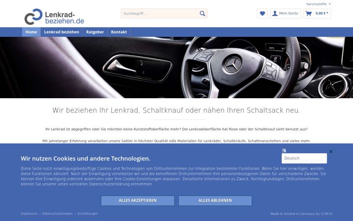 Screenshot of lenkrad-beziehen.de