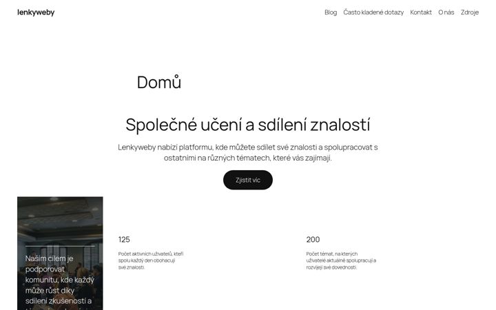 Screenshot of lenkyweby.cz