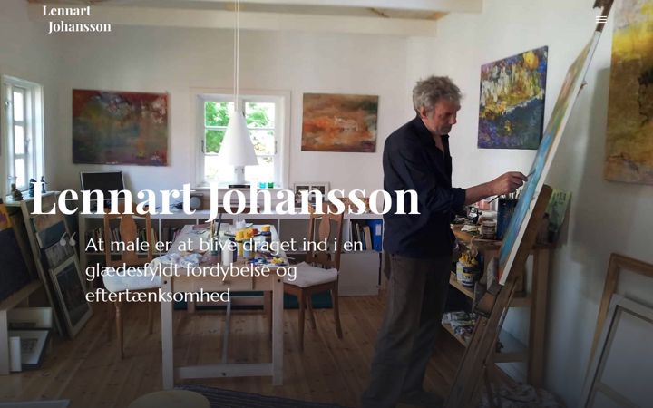 Screenshot of lennartjohansson.dk