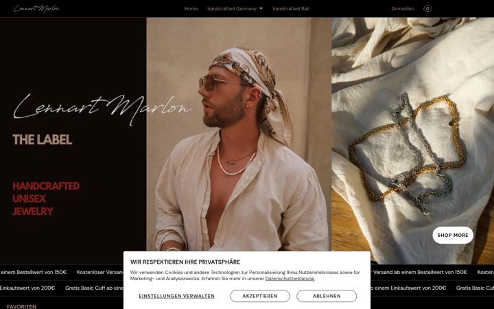 Screenshot of lennartmarlon.de