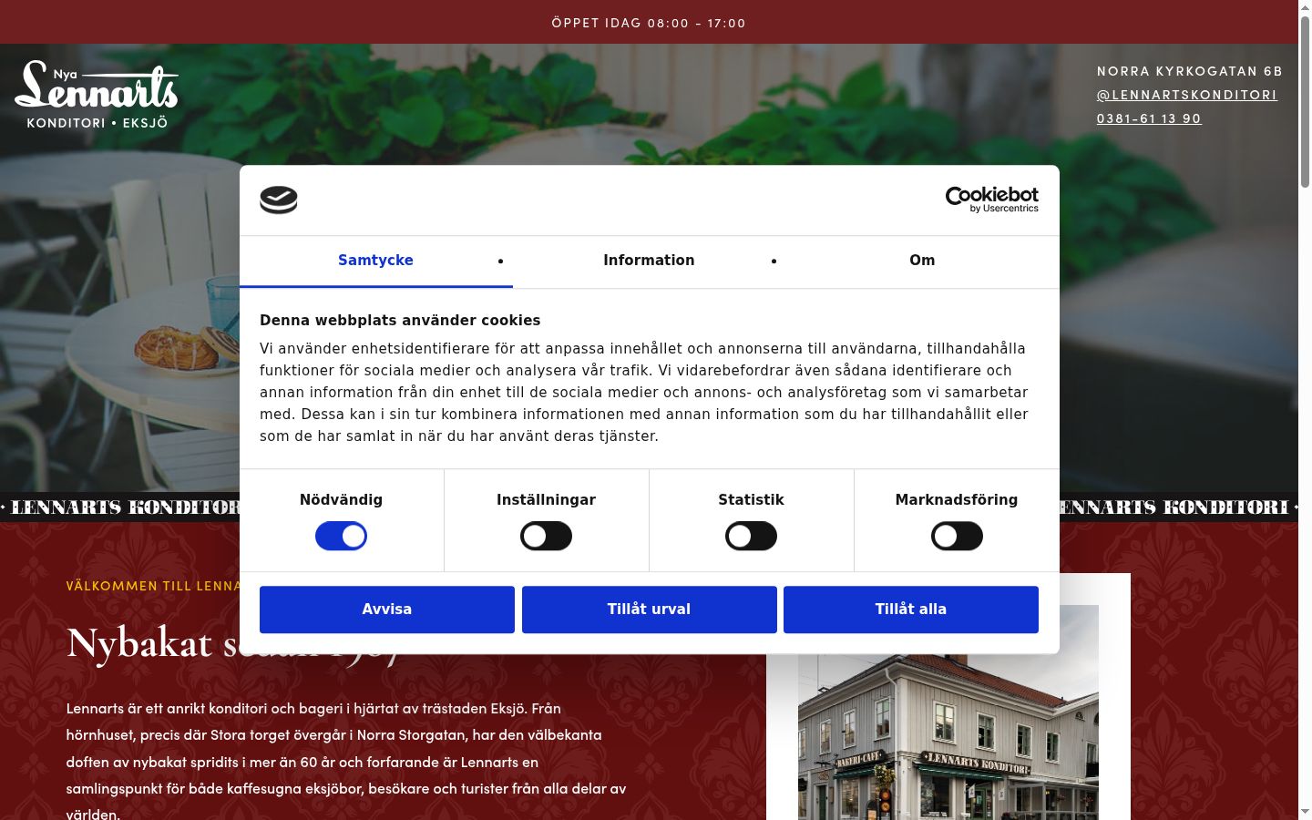 Zrzut ekranu banera zgody wyświetlanego przed jakąkolwiek interakcją