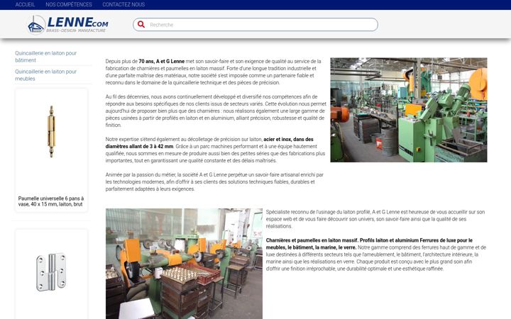 Screenshot of lenne.com