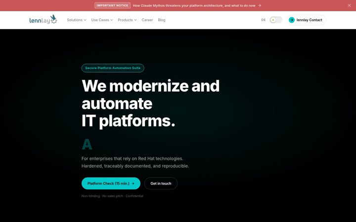 Screenshot of lennlay.com