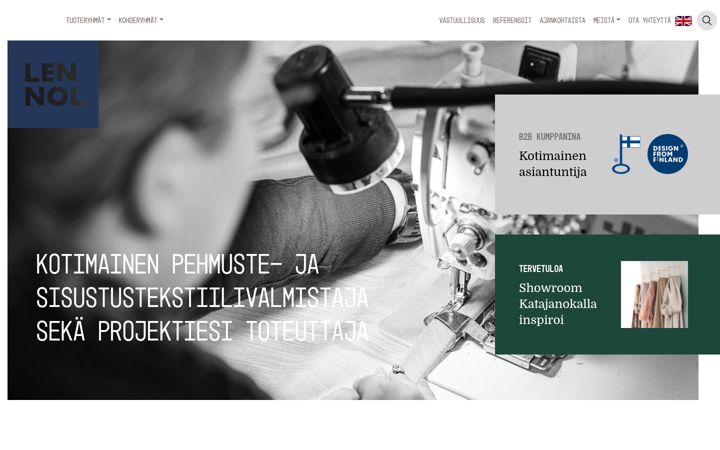 Screenshot of lennol.fi