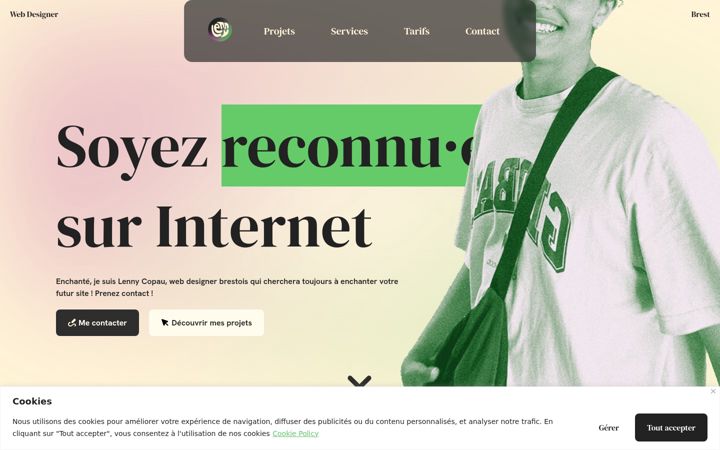 Screenshot of lennycopau.fr