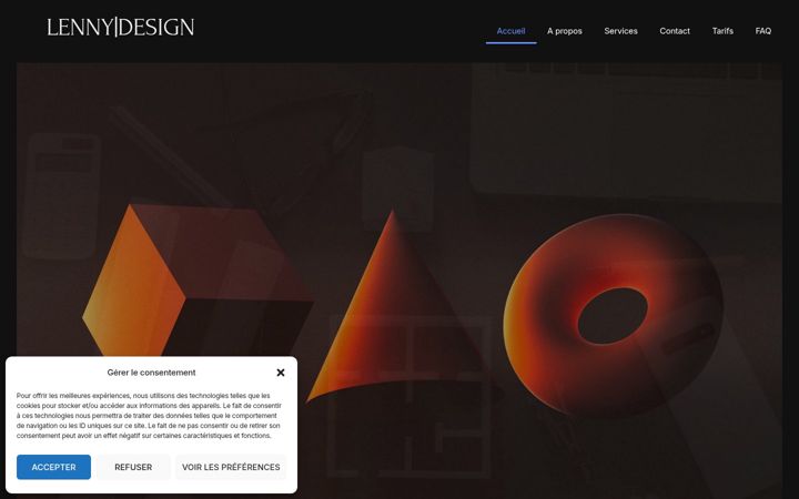 Screenshot of lennydesign.fr
