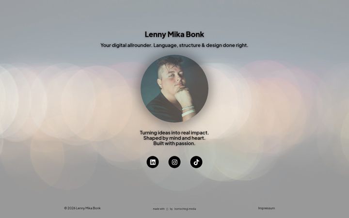 Screenshot of lennymika.com