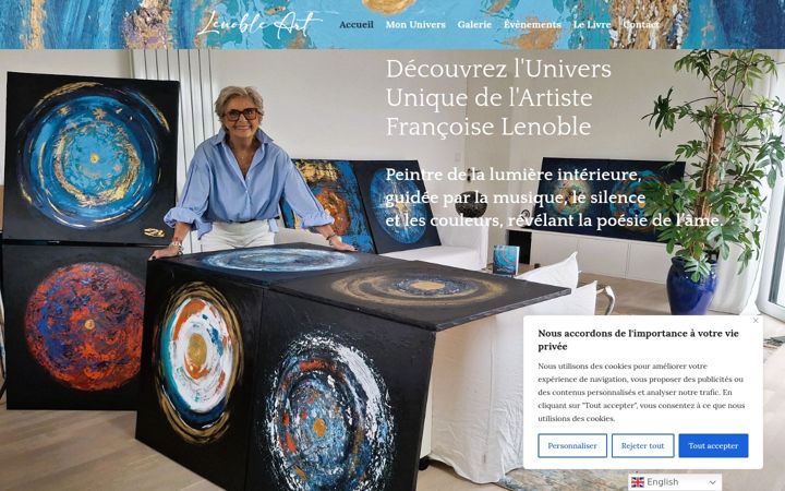 Screenshot of lenobleart.fr