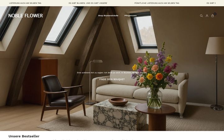 Screenshot of lenobleflower.com