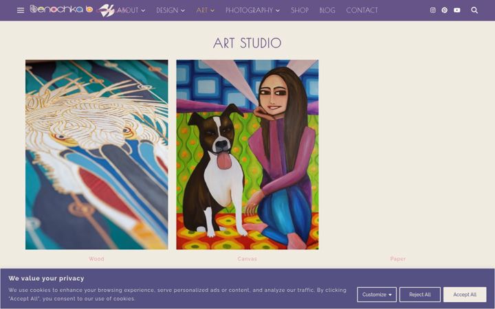 Screenshot of lenochkabcreative.com