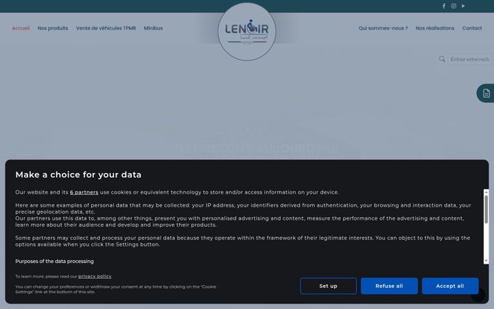 Screenshot of lenoirhandiconcept.com