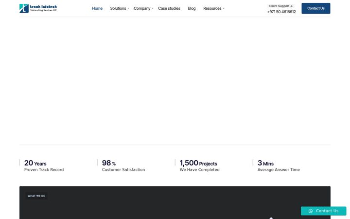 Screenshot of lenokinfotech.com