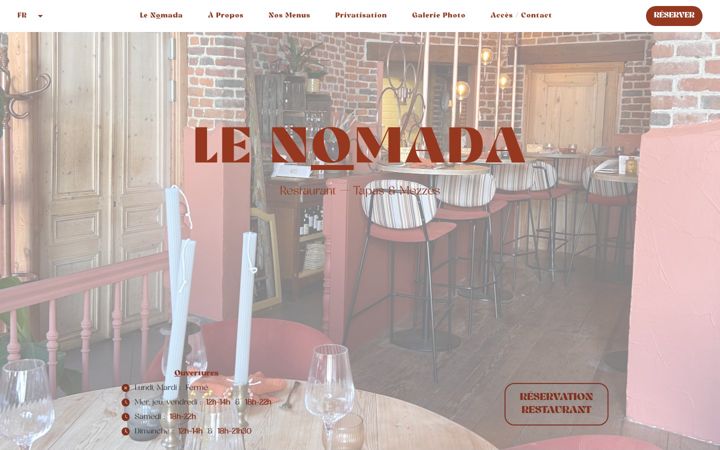 Screenshot of lenomada.fr