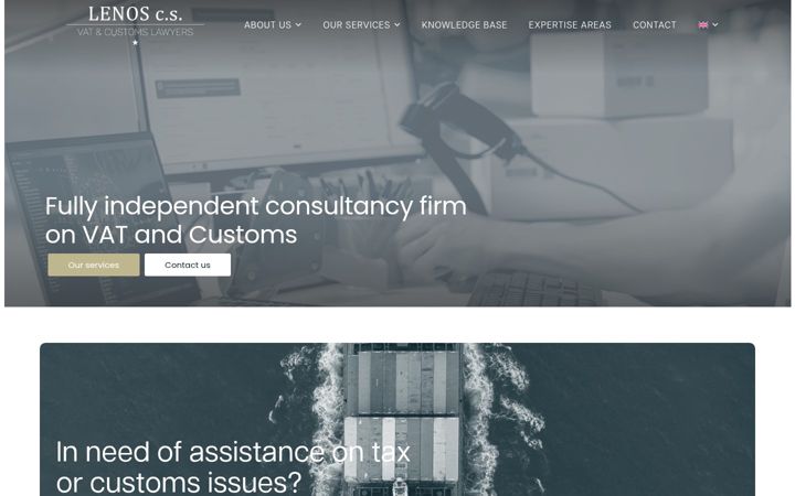 Screenshot of lenos-vat.com
