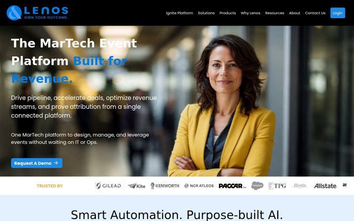 Screenshot of lenos.com